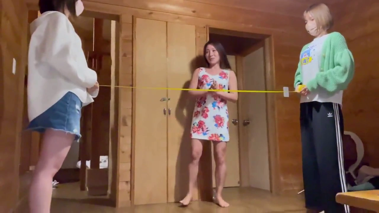 Three guys join in on Mini Skirt girl's solo play porn video